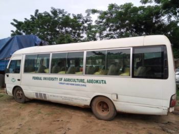 Customs seized FUNAAB bus conveying Indian hemp-3