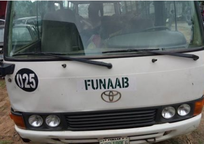 Customs seized FUNAAB bus conveying Indian hemp