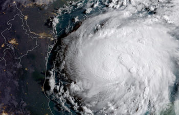 Hurricane Harvey barters Texas 