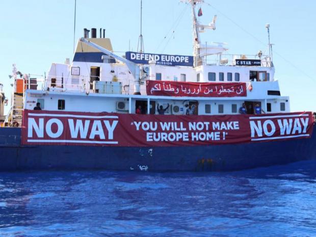 Migrant Rescue Boat Goes To Aid Of Anti migrant Vessel In Mediterranean 