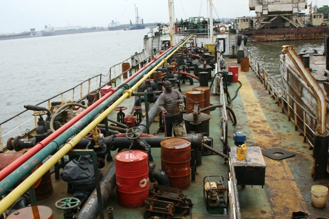 Navy arrests vessel, crew for oil theft 