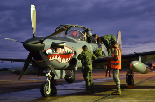 Super Tucano attack plane