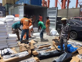 Another container load of arms discovered at Tin Can port 