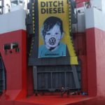 Greenpeace activists board K Line’s ship