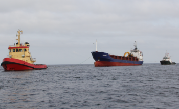 Grounded cargo ship refloated off Sweden