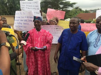 Oando shareholders stage fresh protest in Ibadan, demand Wale Tinubu's resignation