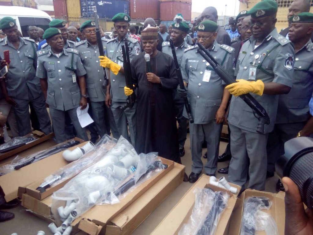 Customs reveals importer, ship that brought pump action rifles into Nigeria 