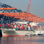 Port cranes and ships