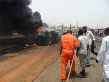 Fuel tanker explodes in Kaduna