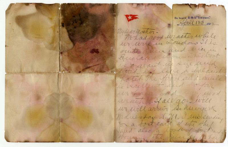 Letter from Titanic ship passenger sells for N51.5m