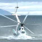 Russian helicopter crashes at sea