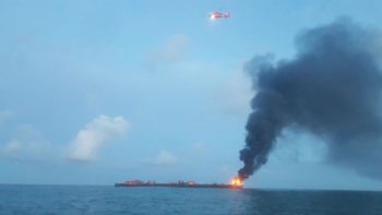 Two-missing-after-explosion-on-crude-oil-barge-off-Texas