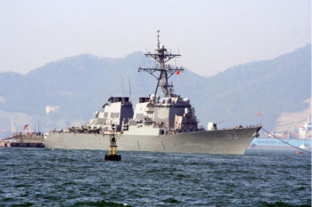 U.S. Navy conducts operation near disputed South China islands