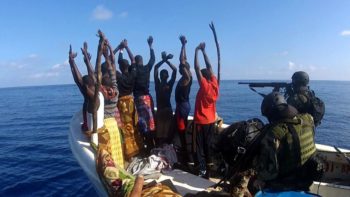 EU force arrests six suspected pirates off Somalia