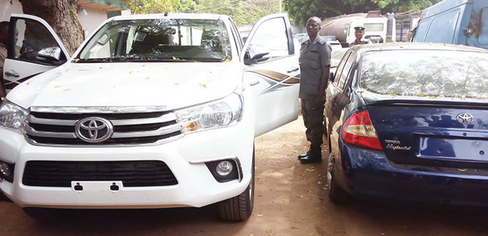 Customs impounds eight smuggled vehicles in Ogun