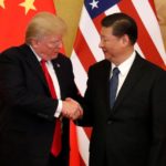 U.S. President Donald Trump and China's President Xi Jinping make joint statements at the Great Hall of the People in Beijing