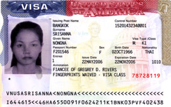 Biometric visa