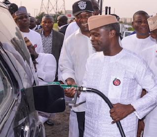 Osinbajo selling fuel _3