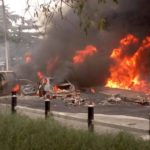 Scores of vehicles burnt as tankers explode in Lagos, Abuja 