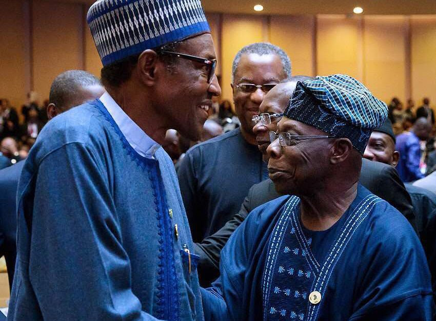 After clash in Nigeria, Buhari, Obasanjo meet in Ethiopia