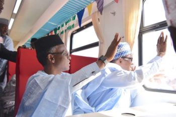 Buhari commissions new locomotives and coaches 8