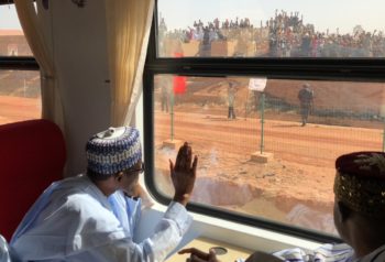 Buhari commissions train