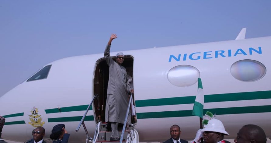 PHOTOS: Buhari departs Abuja for Addis Ababa