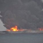 China oil tanker fire