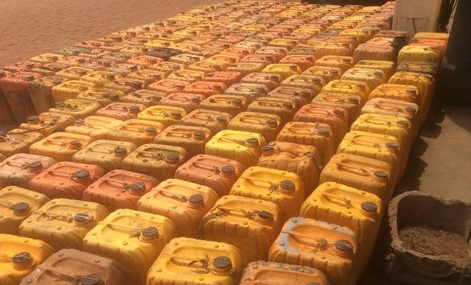 Customs seizes smuggled petrol, others at Seme 