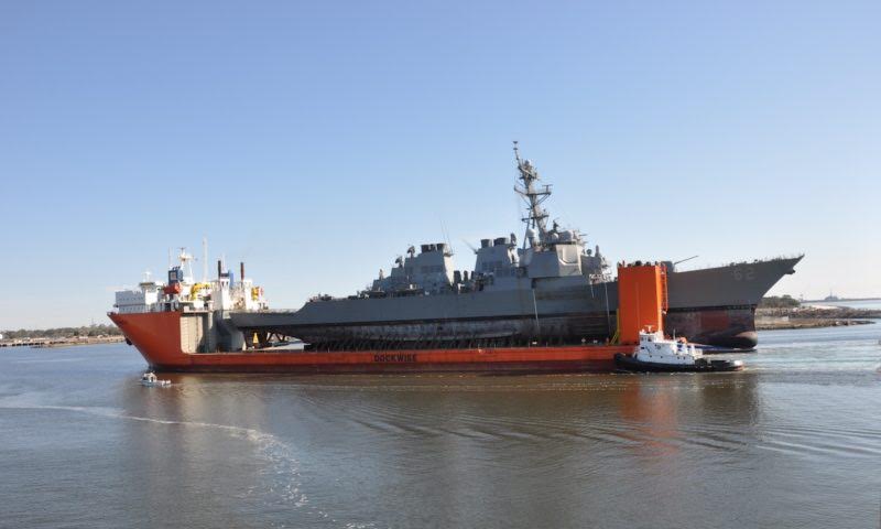 'Damaged USS Fitzgerald arrives U.S. for repairs'_