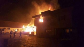 Fire guts clearing agents’ offices at Tin Can 