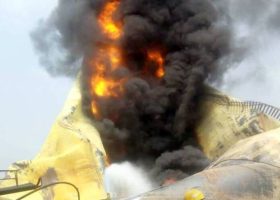 Fire engulfs tank farm in Lagos 