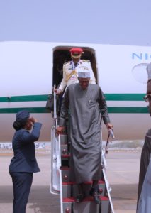 President Buhari returned to Abuja 1