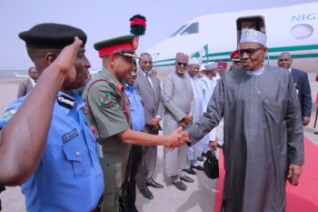 President Buhari returned to Abuja 3