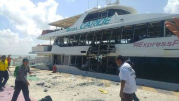 25 injured as explosion rocks passenger ferry 