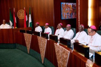 PHOTOS: Buhari meets Catholic Bishops