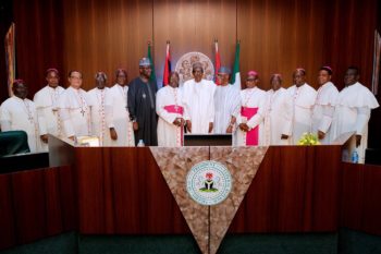 PHOTOS: Buhari meets Catholic Bishops