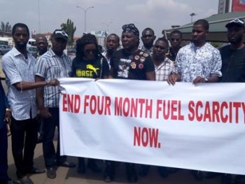 Charlyboy leads fuel scarcity protest to NNPC headquarters