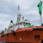 Greenpeace activists board support vessel in New Zealand port
