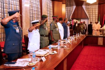 PHOTOS: Buhari presides over Security Council meeting