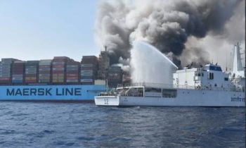 Fire guts another Maersk ship 