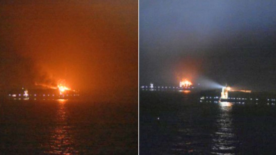 Four missing in Maersk containership fire 