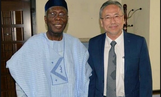 The Minister of Agriculture, Audu Ogbeh and the Ambassador of Thailand to Nigeria, Wattana Kunwongse