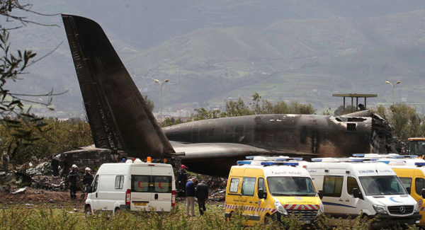 Algerian military plane crash kills 257 people