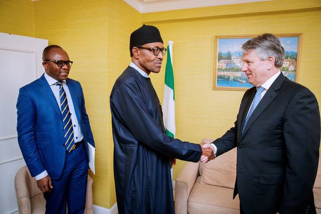 Buhari meets with Shell CEO in UK_1
