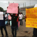 Contractors picket Chevron