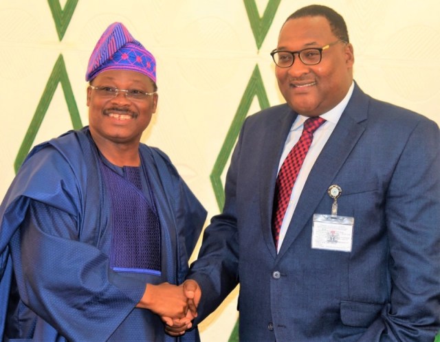 Hassan Bello visits the Oyo State Governor, Senator Abiola Ajimobi