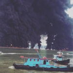 Ruptured undersea pipe caused oil spill- Indonesia