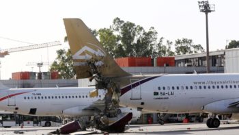 Rockets hit Tripoli airport, damages passenger jet