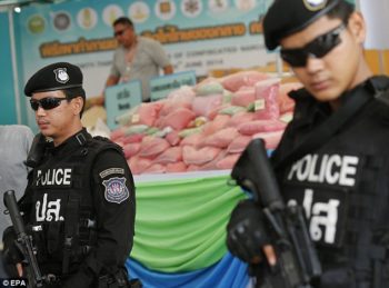 Thai narcotics police seize $29m drugs